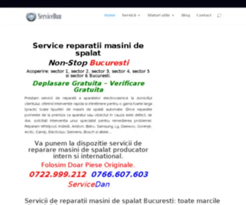 Servicereparatiimasinidespalat.ro(Service masini de spalat la domiciliu in Bucuresti Non) Screenshot