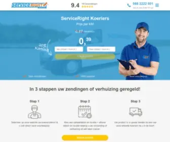 Serviceright-Koeriers.nl(ServiceRight Koeriers) Screenshot