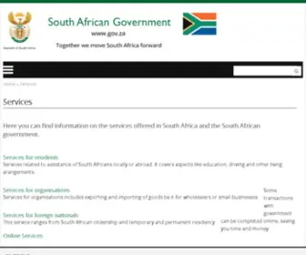 Services.gov.za(South African Government Services) Screenshot
