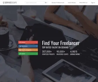 Servicescape.com(Find Your Freelancer) Screenshot