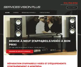 Servicesvisionplus.ca(Réparation d’appareils vidéo Montréal) Screenshot