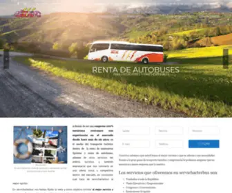 Servicharterbus.com(Renta de autobuses y camionetas Sprinter Mexico) Screenshot