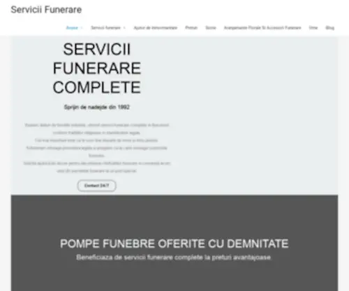 Serviciifunerare.com(Servicii funerare) Screenshot