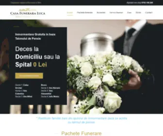 Serviciifunerareluca.ro(Casa Funerara Luca) Screenshot