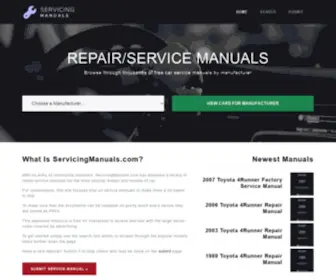 Servicingmanuals.com(Servicing Manuals) Screenshot