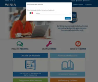 Serviciosdaewoo.com(WINIA Centro de Servicios) Screenshot