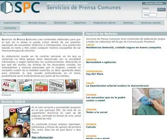 Serviciosdeprensa.com(Servicios de Prensa Comunes) Screenshot