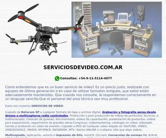 Serviciosdevideo.com.ar(Servicios profesionales de video) Screenshot