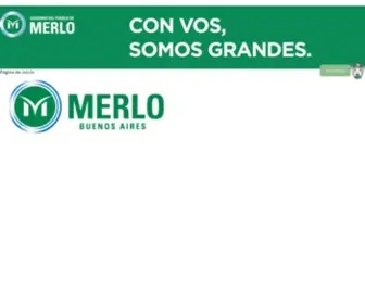 Serviciosmerlo.net(Es el sitio Web del Municipio de Merlo) Screenshot