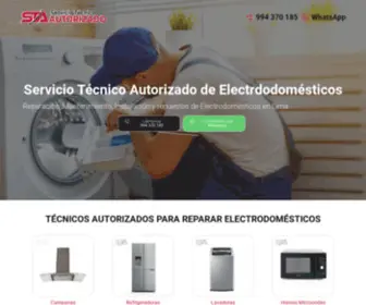 Serviciotecnicoautorizadolima.net(Inicio) Screenshot