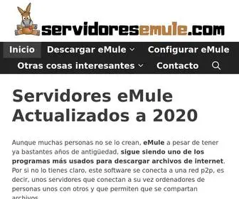 Servidoresemule.com(▷ Servidores eMule) Screenshot