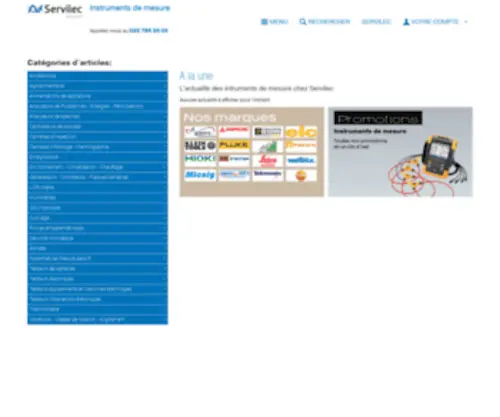 Servilec.ch(Étalonnage de vos appareils de mesure) Screenshot