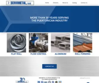 Servimetal.com(MORE THAN 30 YEARS SERVING THE PUERTORICAN INDUSTRY) Screenshot