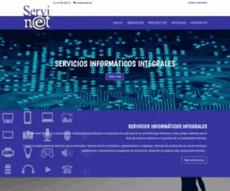 Servinet.net(Servicios informáticos en Cuenca) Screenshot