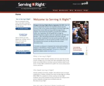 Servingitright.com(Serving It Right) Screenshot