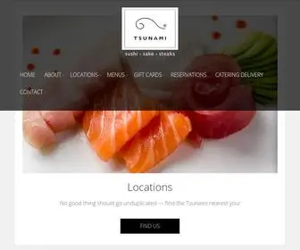 Servingsushi.com(Experience Louisiana Cuisine today at Tsunami. Mouth) Screenshot