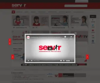 Servir.gob.pe(Autoridad Nacional del Servicio Civil) Screenshot