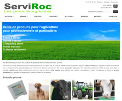 Serviroc.fr(Pierre, seau à lécher, huile tracteur ou raticide) Screenshot