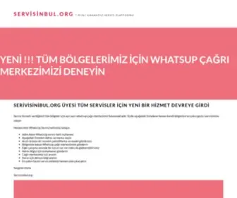 Servisinibul.org(Servisinbul.org Servis Arama Platformu) Screenshot