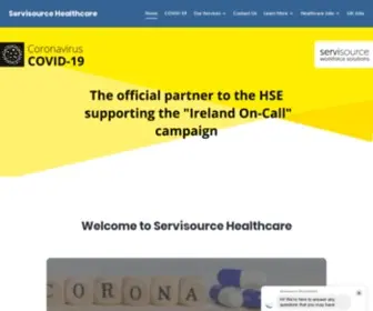 Servisource.ie(Servisource Healthcare) Screenshot