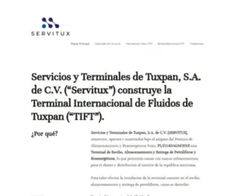 Servitux.mx(SERVITUX) Screenshot