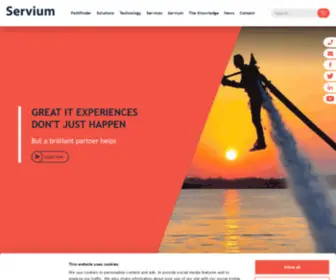 Servium.com(Business IT Solutions & Services) Screenshot