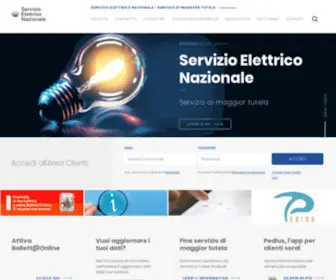 Servizioelettriconazionale.it(Servizio Elettrico Nazionale) Screenshot