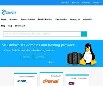 Servlk.com(Sri Lanka's #1 domain and hosting provider) Screenshot