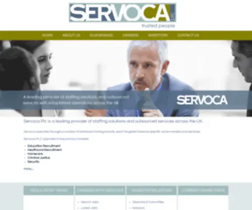 Servoca.com(Servoca Plc) Screenshot