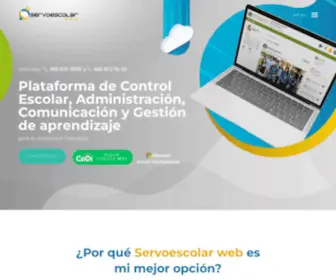 Servoescolar.mx(Servoescolar Web Plataforma de control escolar) Screenshot