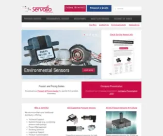 Servoflo.com(Pressure Sensors) Screenshot