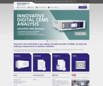 Servomex.com(Servomex is the expert in gas analysis) Screenshot