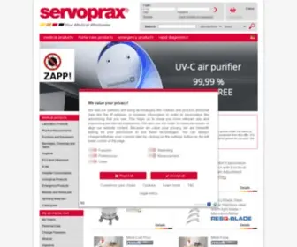 Servoprax.com(Startpage) Screenshot