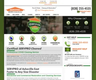 ServProashevilleeast.com(Asheville, NC Water, Fire & Mold Damage Cleanup and Restoration) Screenshot