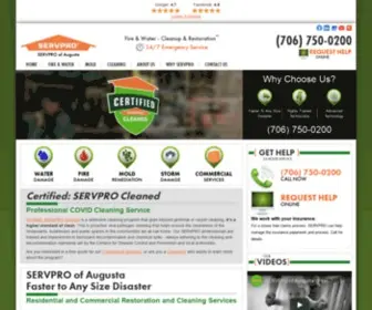 ServProaugusta.com(Augusta, GA Water, Fire & Mold Damage Cleanup and Restoration) Screenshot