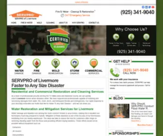 ServProlivermore.com(Livermore, CA Water, Fire & Mold Damage Cleanup and Restoration) Screenshot