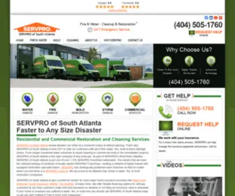 ServProsouthatlanta.com(Atlanta, GA Water, Fire & Mold Damage Cleanup and Restoration) Screenshot
