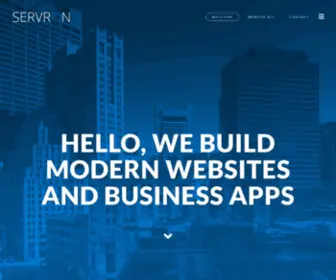 Servron.com(Website Design and Application Development) Screenshot