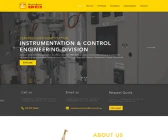 Servtech.ae(Instrumentation) Screenshot
