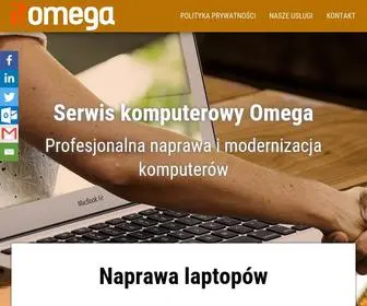 Serwisomega.pl(Profesjonalny serwis i naprawa komputerów oraz laptopów i notebooków Warszawa Wola) Screenshot