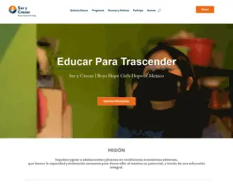 Serycrecer.org(Ser y Crecer) Screenshot