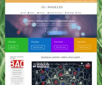 Ses-Noailles.fr(Site conçu par les élèves du lycée Anna de Noailles (74)) Screenshot