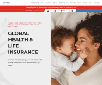 Ses-Unisure.com(Global Health and Life Insurance for Individuals) Screenshot