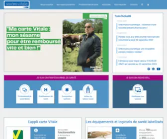 Sesam-Vitale.fr(GIE SESAM) Screenshot