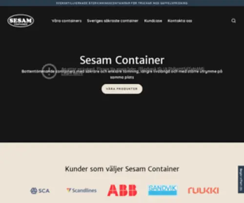 Sesamcontainer.se(Sesamcontainer) Screenshot