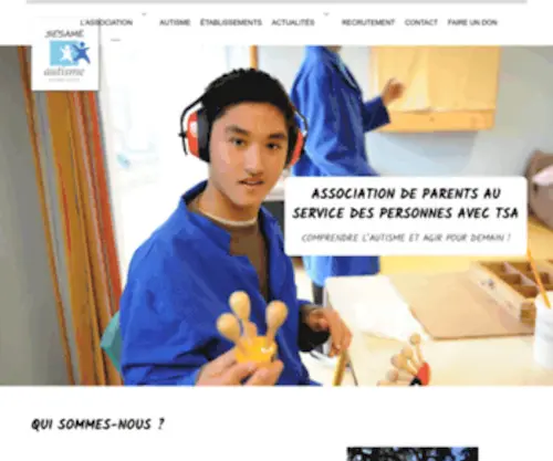 Sesame-Autisme-RA.com(Sésame Autisme Rhône) Screenshot