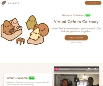 Sesamecall.com(Virtual Cafe to Co) Screenshot