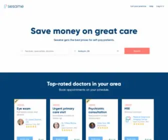 Sesamecare.com(Our mission) Screenshot