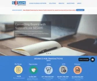 Sesami.com(Leading B2B E) Screenshot
