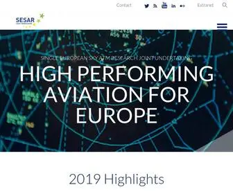 Sesarju.eu(SESAR Joint Undertaking) Screenshot